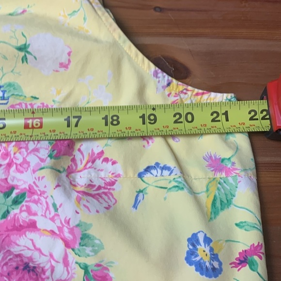 Lauren Ralph Lauren Sleeveless Button Down Floral Blouse 
100% Cotton - Picture 6 of 10